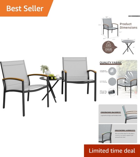Elegant piece textilene - 3-piece,